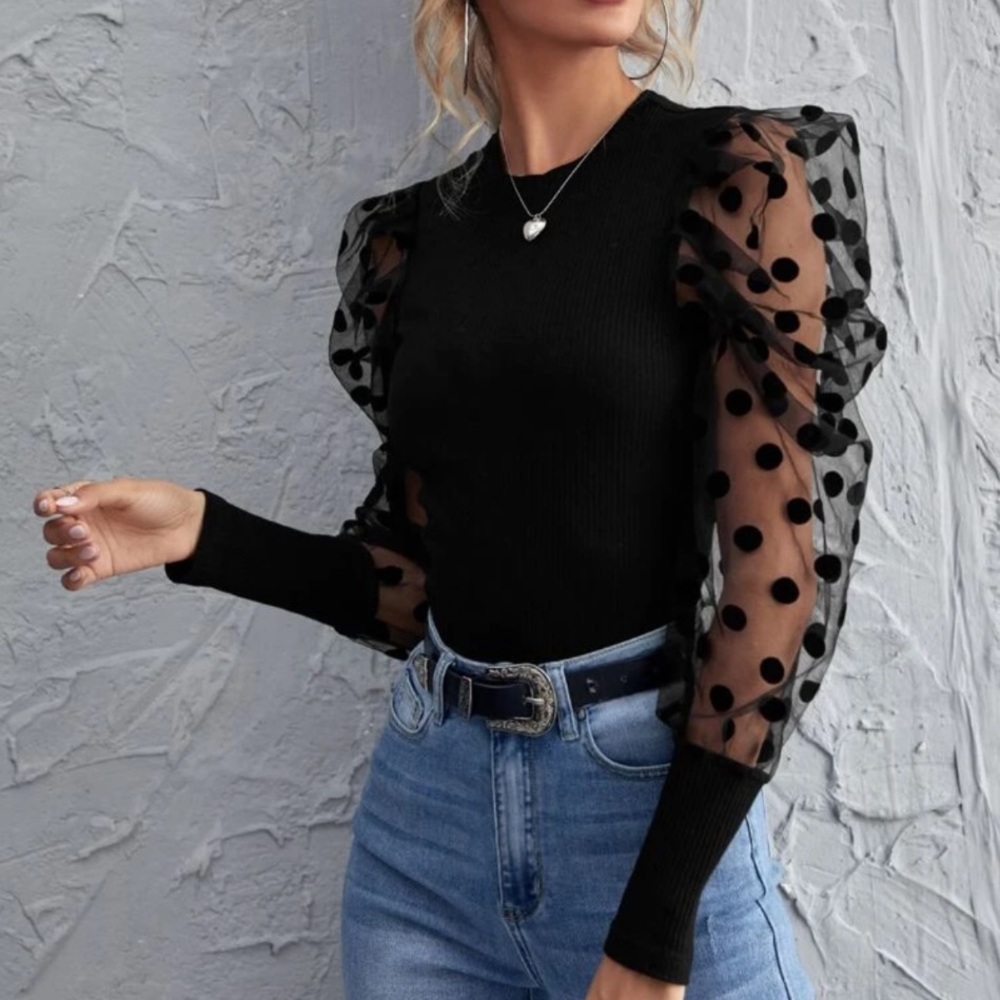 Ribbed Long Sleeve Top